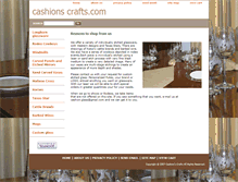 Tablet Screenshot of cashionscrafts.com